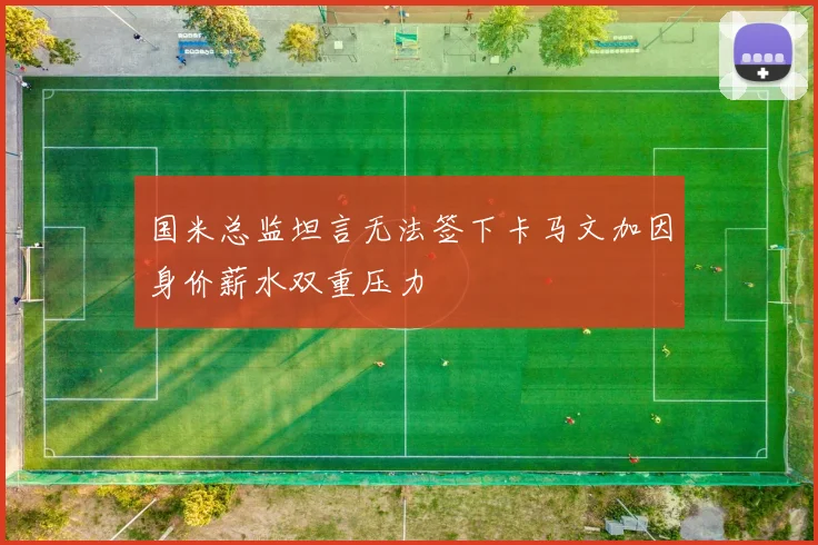 国米总监坦言无法签下卡马文加因身价薪水双重压力